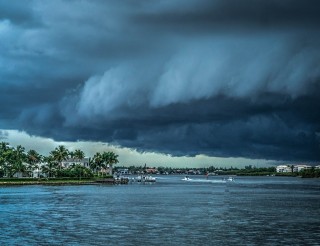 Hurricane Approaching FL Beach