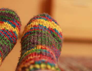Sock Feet Keeping Warm